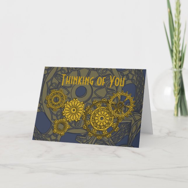 Woven Clockwork Card (Front)