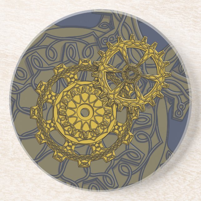 Woven Clockwork Coaster (Front)