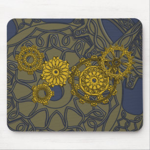 Woven Clockwork Mousepad