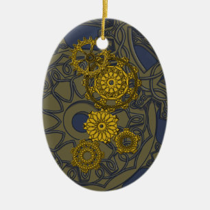 Woven Clockwork Ornament