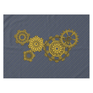 Woven Clockwork Tablecloth