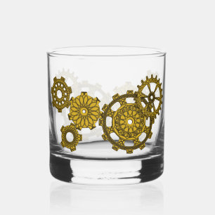 Woven Clockwork Whiskey Glass