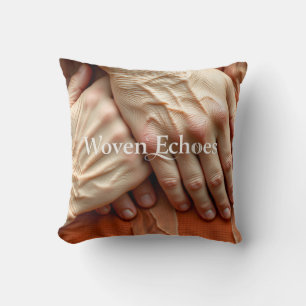 Woven Echoes Hands Cushion