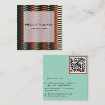 Woven Geometric Pattern QR Code Modern