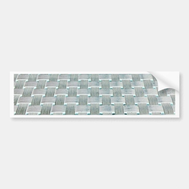 Woven Grid Bumper Sticker (Front)