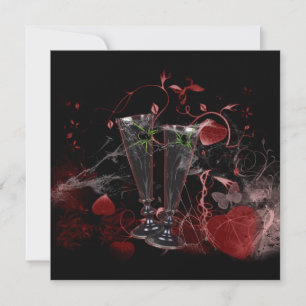 Woven In Eternity Gothic Spider Wedding Invites