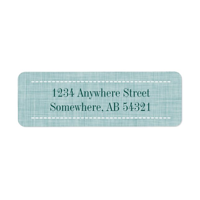 Woven Linen Fabric Texture in Aqua Teal (Front)