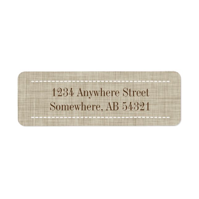 Woven Linen Fabric Texture in Beige Brown (Front)