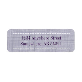 Woven Linen Fabric Texture in Indigo Purple