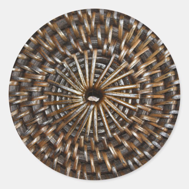 Woven Mat Classic Round Sticker (Front)