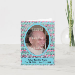 Woven Memories Memorial card #2