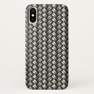 Woven metal pattern iPhone x case