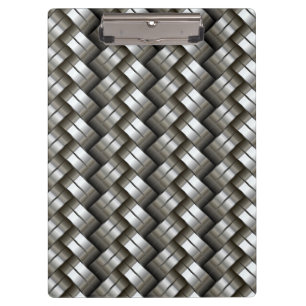 Woven metal pattern clipboard