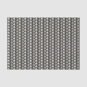 Woven metal pattern tissue paper