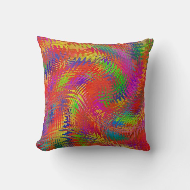 Woven Rainbow Cushion (Front)