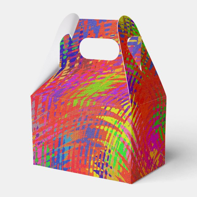 Woven Rainbow Favour Box (Back Side)