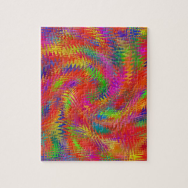 Woven Rainbow Jigsaw Puzzle (Vertical)
