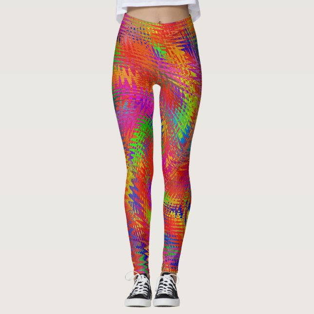 Woven Rainbow Leggings (Front)