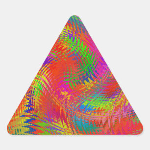 Woven Rainbow Triangle Sticker