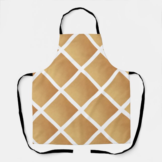 Woven Shades of Brown  Apron (Front)