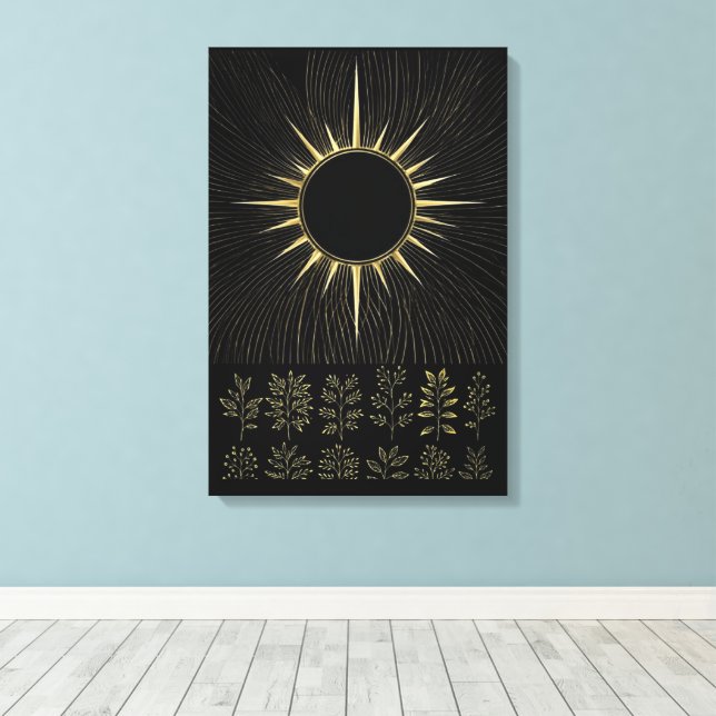 Woven Solar Essence Fine Art Canvas Print (Insitu(Wood Floor))
