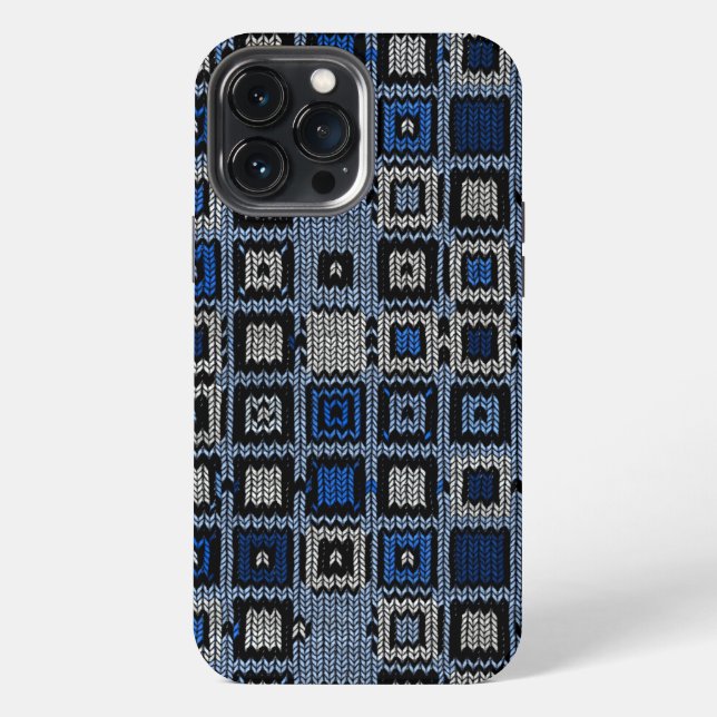 woven squares iPhone case (Back)
