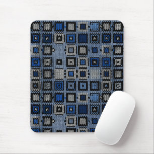 woven squares mouse mat