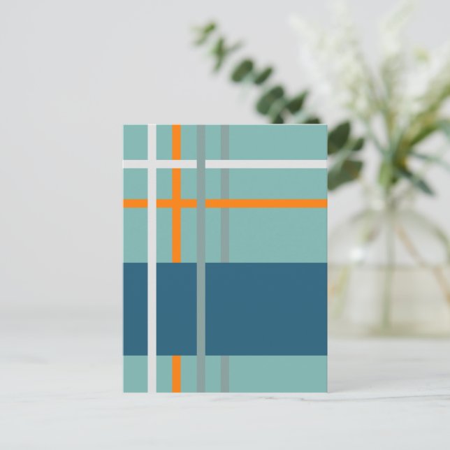 Woven Stripes 2 Postcard (Standing Front)