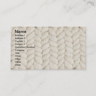 Woven texture business card