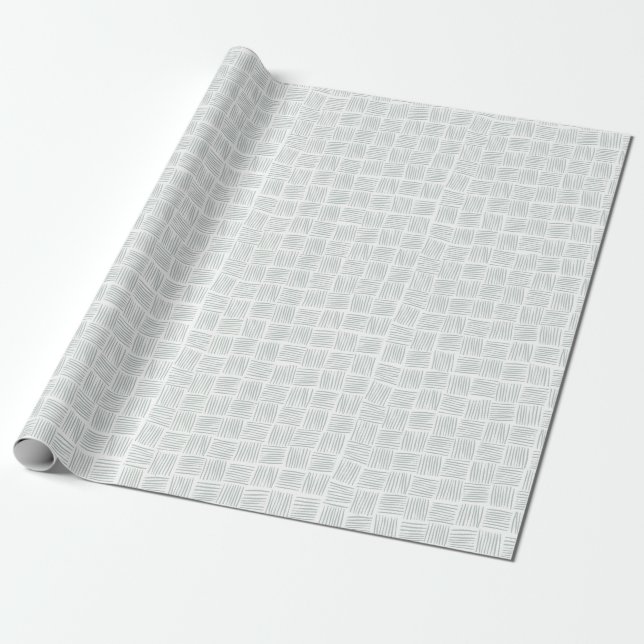 Woven Texture - light blue Wrapping Paper (Unrolled)