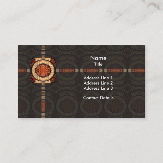 Woven Trivet Pattern Business Card (Front)