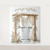 Woven Vows: A Tapestry of Unity Wedding Backdrop