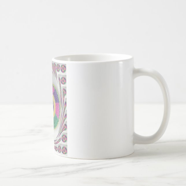 Woven Whirl Art Print Coffee Mug (Right)