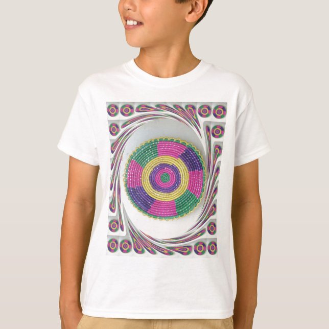 Woven Whirl Art Print T-Shirt (Front)