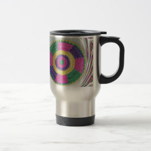 Woven Whirl Art Print Travel Mug