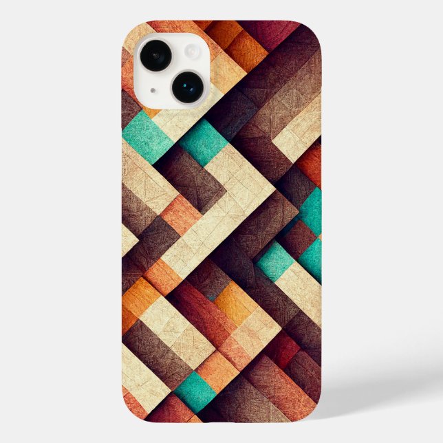 Woven Wood Abstract Case-Mate iPhone Case (Back)