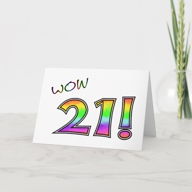 WOW 21ST BIRTHDAY CARD (Front)