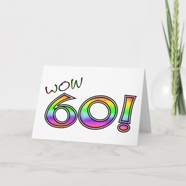 WOW 60TH BIRTHDAY CARD (Front)