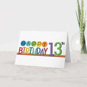 WOW A TEENAGER **13th BIRTHDAY* WISHES Card