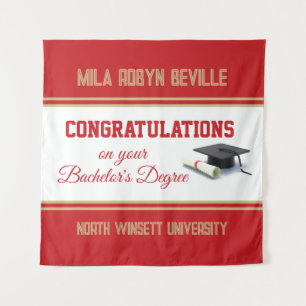Wow! Bachelor's Degree! Graduation  Tapestry