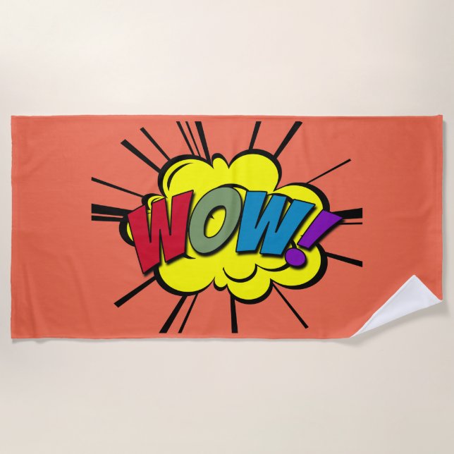 WOW! BEACH TOWEL (Front)