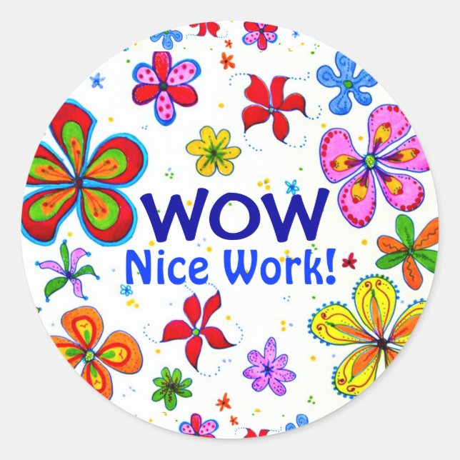 Wow! Classroom Sticker (Front)