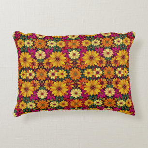 Wow! Colourful and Bright floral pattern. Decorative Cushion