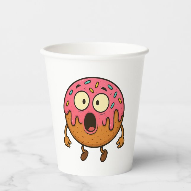 Wow Doughnut Paper Cups (Front)