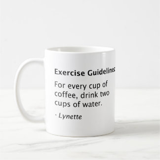 WOW Exercise Guidelines - Coffee Mug