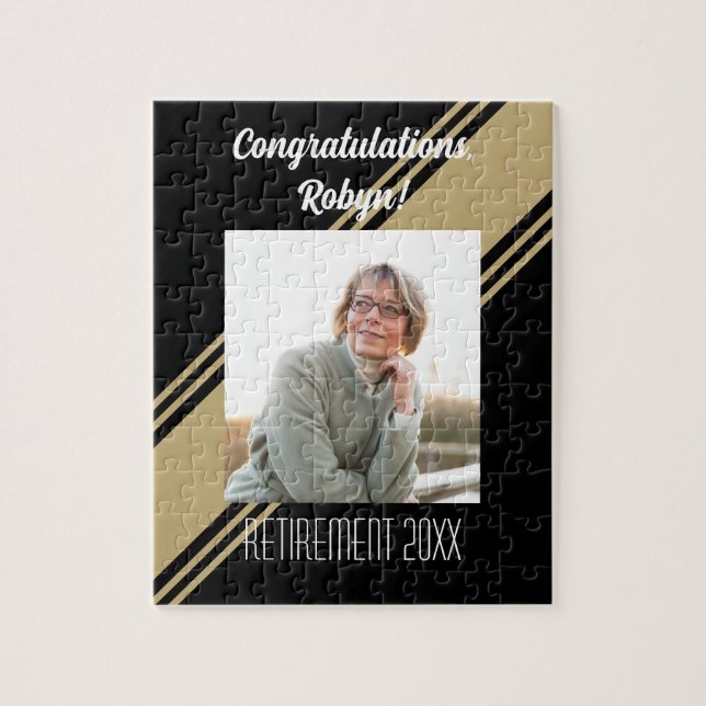 Wow Factor! Retiree Custom Photo   Jigsaw Puzzle (Vertical)