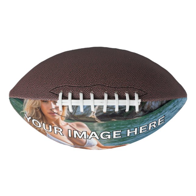 WOW! 🏈 Football – Add Image or Text American Football (Front)
