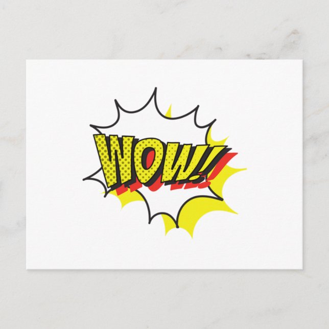 Wow free day Classic Holiday Postcard (Front)