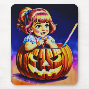 ~WOW! HALLOWEEN Retro Trick or Treat ~ Mouse Mat