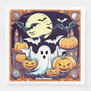 Wow Halloween Thrill Napkin